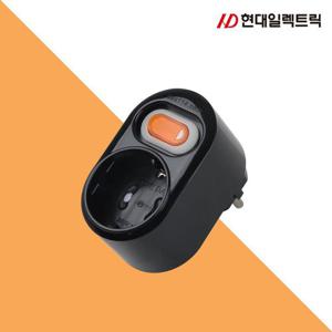 절전형 1구 멀티탭 스위치 블랙 [WDB46E4]