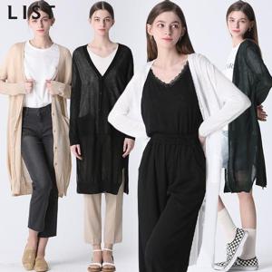[리스트][리스트] 브이넥 롱 니트 가디건