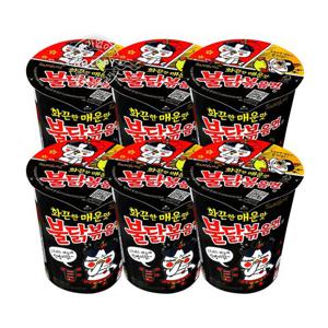 삼양식품 불닭볶음면 소컵 70g 6입