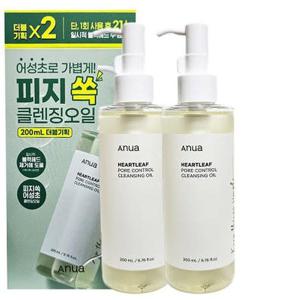 아누아 어성초 포어 컨트롤 클렌징 오일 200ml+200ml 1+1 (AD)