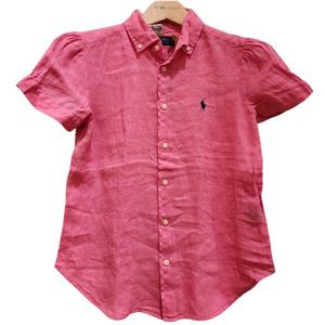[해외배송] 폴로 여성 리넨 반팔셔츠 HT F삭2408T Fuschia