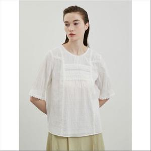 올리비아로렌 HC04 레이스 핀턱 탑  VVCNL4M4261
