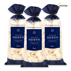 쌀떡국튀밥 250gx3봉 떡뻥 뻥튀기 강냉이 대용량과자 옛날과자