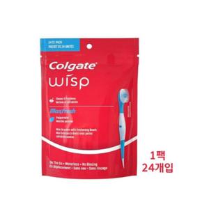콜게이트 위스프 일회용칫솔 24개입 1개