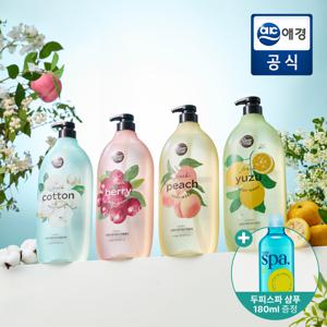 [APP전용][포토리뷰 500P][짐승용량]샤워메이트 대용량 바디워시 1.2kg*3개 + 쿨링두피스파 샴푸 180ml 증정