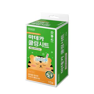 동국제약 마데카 쿨링시트 15매 1박스 열냉각시트 해열패치 어린이 성인__