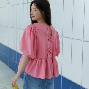 [온앤온] 백 리본 블라우스 NEW4XB630