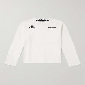 아크네 스튜디오 KAPPA 로고-엠브로이드 APPLIQUED 코튼-저지 티셔츠 CL0324- B0081703639
