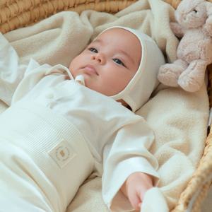 유아 실내복 아기 7부 실내복 아이보리