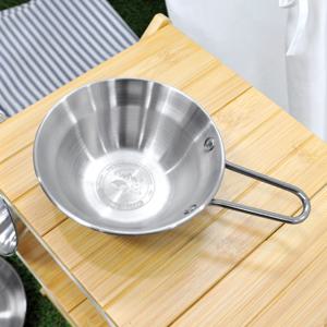 캠핑 어드벤처 스텐공기 손잡이 앞접시 가벼운 볼 원형 밥그릇 플레이팅 캠프 차박 라면 먹방