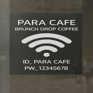 글자컷팅 시트컷팅 레터링 가게 와이파이 스티커 벽 유리 S.L