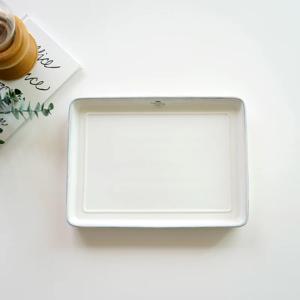 [리퍼] 프리소 직사각서빙접시 30cm 화이트