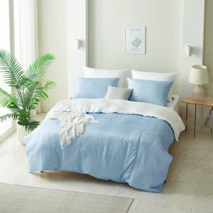 시원한 100% 프리미엄 인견 이불커버(스카이블루) - 싱글