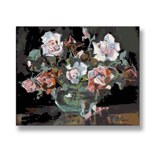 [해외]꽃그리기 특 대형 사이즈 DIY명화그리기 유화 아크릴화 쉬운그림 캔버스 색칠 액자