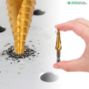 데바 트위스트 스텝드릴 TSD-4-12 철판 목재 천공 날 기리