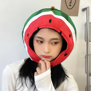 수박 동물모자 머리띠 사진관 인생네컷 웃긴모자 파티모자