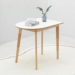밀키우드 800X600 반원형 테이블 주방 식탁 카페 HPM