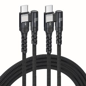 TEMU 1/2개 90도 엘보 롱 USB C 케이블 5A 최대 100W 고속 충전 타입 C 아이폰 16 15 프로 맥북 맥스 아이패드 삼성용 25, 에어5 샤오미 레드미 원플러스 비보 오포용 타입-C에서 타입-C 고속 충전 케이블|C타입충전기