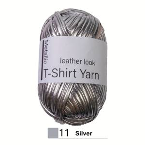 TEMU 100g/롤 메탈릭 천 원단 실 - DIY 가방, 신발, 뜨개질 및 크로셰용 반짝이는 모조 티셔츠 실 - 멀티컬러 메탈릭 & 매트 마감 - 어머니의 날 공예 용품, 창의적인 제작 | 가죽 느낌 질감 | 텍스처드 크래프트 실, DIY 지갑 만들기