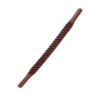 TEMU 65-Bead Spine Scraper 마사지 롤러 - 전체 신체 휴식을 위한 브라운 비즈 백 스크래처, 목, 어깨, 등, 복부 및 근육 마사지, 전문가용 수동 관절 도구, 목과 어깨 | 부드러운 텍스처 | 인간 중심 디자인, 마사지 롤러