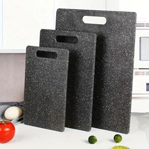 TEMU 3개 모조 대리석 주방 도마 세트 - 튼튼한 PP, 과일, 채소 및 고기에 완벽 - 손잡이로 쉬운 그립 - 필수 요리 액세서리, 도마 세트, 주방 용품
