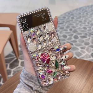 TEMU 새로운 튤립 꽃 접이식 폰 케이스, Samsung Galaxy Z Flip 7 6 5 4 3와 호환 가능합니다.