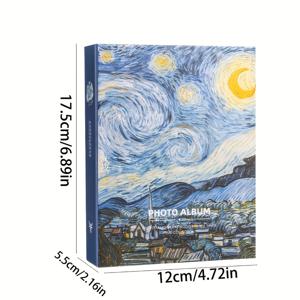 TEMU 별이 빛나는 밤 6인치 포토 앨범 - 100개의 포켓, 가족 및 커플 추억에 완벽, 사랑하는 사람을 위한 이상적인 선물