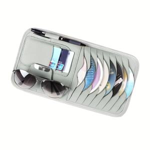 TEMU 1개 다기능 차량용 CD 바이저 정리함, 방수 PU 가죽 보관 가방, 8개의 CD, 3개의 카드, 펜 & 안경용, 쉬운 설치, 대부분의 차량에 적합, 11.88