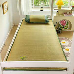 TEMU 2/3pcs 접이식 홈 스트로 매트, 여름 냉각 패드, 피부 친화적인 폴리에스터 섬유, 얇은 섹션 스타일, 스팟 클린, 프린팅 없음, 퀼트 공예, 140-160gsm, 가정용