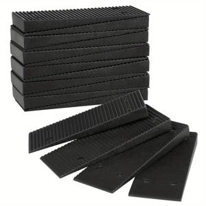 TEMU 16개 3.15인치 검정색 플라스틱 쉬머 & 웨지 - 가구, 가전제품, DIY 프로젝트, 문 수평 조절, 테이블 & 창문, 화장실 설치에 다용도