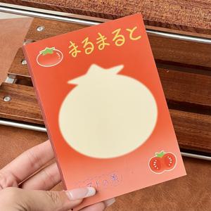 TEMU 귀여운 토마토 노트북, 컬러 페이지 다이어리, DIY 플래너, 11명의 학생 선물용 스크랩북|다이어리|일기장