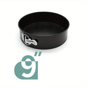 TEMU 1pc 비착성 스프링폼 라운드 케이크 팬, 분리 가능한 바닥 - 4인치, 7인치, 9인치, 10인치 크기, 스테인레스 스틸 잠금 장치, 베이킹, 치즈 케이크 등에 적합, 주방 사용에 이상적, 베이킹 필수품 | 라운드 케이크 팬 | 내구성 있는 케이크 팬, 케이크 팬
