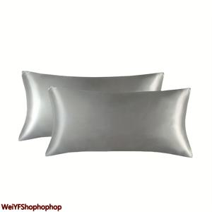 TEMU 2pcs 단색 사탕 베개 커버, 채우기 없음, 초강력 부드러운 라이트 비지-친화적인 통기성 부드러운 봉투 베개 보호자, 침실 소파 홈 데코에 적합