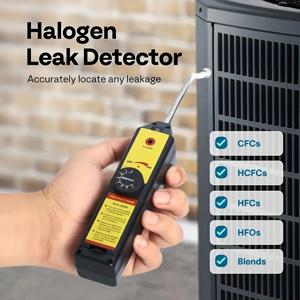 TEMU R22, R410A, R134A, R1234YF, CFC, Hcfcs, HFC 고감도 가스 누출 감지기, 에어컨 유지보수, 가스 감지, 산업 유지보수, 자동차 수리 도구에 사용되는 유연한 프로브와 지시등이 있는 센서