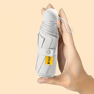 TEMU 스타일리시 접이식 우산, 다양한 색상 옵션, 수동 개폐, UV 차단, 폴리에스터 소재, 철제 프레임, 플라스틱 손잡이, 휴대용 다기능 썬쉐이드
