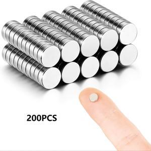 TEMU 200개 미니 3mmX1mm 작은 원형 자석 0.118