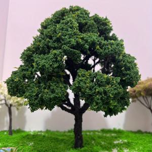 TEMU 현대 대형 KFu 숲 모델 - DIY 랜드스케이프, 웨딩 장식 및 가정 사무실 책상 장식용 풍부한 녹색 플라스틱 나무 - 바닥 서있는, 전원 필요 없음, 나무 장식