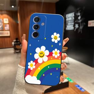 TEMU 화이트 플라워 브리지 방탄 TPU 소프트 컬러풀 프린트 블랙 모바일 폰 케이스 삼성 S10 S20 S21 S22 S23 S24 S25 노트 10 20 FE 라이트 + 울트라에 적합