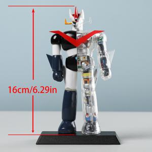 TEMU 16cm/6.29in 애니메이션 만화 캐릭터 로봇 기계 해골 인형 모델 장난감 - 도구, 동적 자세, 높은 품질의 게임러, 애니메이션 팬, 크리스마스, 할로윈, 생일, 애니메이션 인형, 세부적인 공예 기술을 위한 세부적인 빨간색 및 검은색 로봇