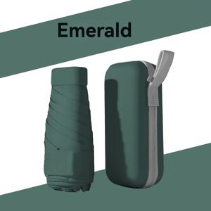 TEMU 여성을 위한 초경량 미니 블랙 글루 선 보호 우산 - 휴대용, 컴팩트, 자외선 차단, 썸머와 비오는 날에 사용할 수 있는 이중 용도, 주머니 클립 포함, 이상적인 휴일 선물, 야외 우산| 디자인|유리 섬유 리브, 우산 액세서리