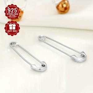 TEMU 2pcs 여성용 세련된 버찌 귀걸이, 925 스테인리스 실버 펜트라클 스타드, 일상적인 외출, 행사, 모임, 그리고 선물로 적합합니다.