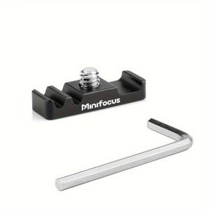 TEMU MINIFOCUS DSLR 카메라 케이블 클램프 - 휴대용 L-플레이트 와이어 정리대, 잠금장치 포함, 알루미늄 합금, SLR 및 미러리스 카메라 호환