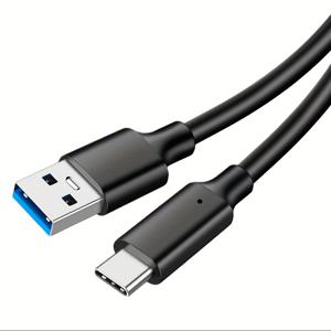 TEMU USB3.2 타입 A에서 타입 C로 케이블, USB3.2 Gen2 10Gbps 데이터 전송 USB-C 케이블, 60W PD 고속 충전, 갤럭시 S23 S22 S21 노트 20, 픽셀, 아이패드 프로 호환 오토 케이블, SSD용 (0.5m/1m/2m/)