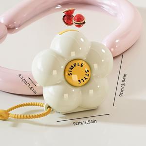 TEMU 6칸 도파민 컬러 꽃 모양 주얼리 정리함 - 반지, 귀걸이, 목걸이, 팔찌용 휴대용 여행 및 가정용 보관함 - 튼튼한 플라스틱과 안전 스냅 잠금장치, 다양한 색상 옵션, 재미있는 디자인의 주얼리 오거나이저|링귀걸이