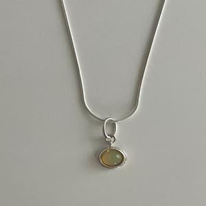 [엘리오나] Gemstone Necklace : Opal Cabochon