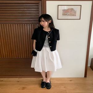 블랙 다나 크롭 트위드 자켓 / BLACK DANNA CROP TWEED JACKET