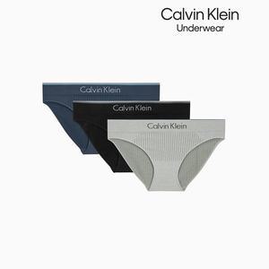 [파주점][Calvin Klein Jeans][캘빈클라인 언더웨어](QP2563O-DEV)여성 서페이스 심리스 비키니 3PK