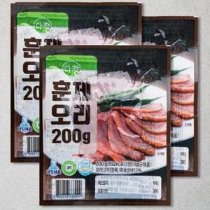 다향 훈제오리, 200g, 3팩 one option