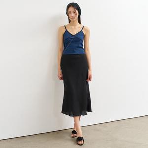 WOMAN 스트라이프 리브드 슬리브리스 [NAVY] / WBE2L01545