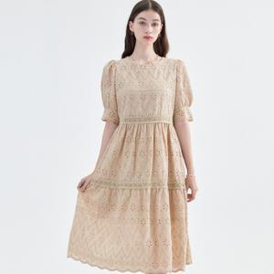 아이렌 코튼 펀칭 레이스 원피스 KOOPP502 (2colors)720608